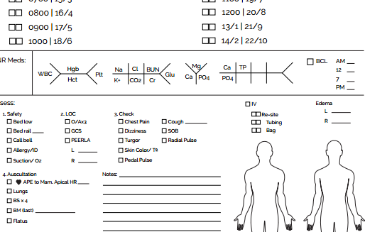 nursing brain sheet examples cardiac nursing