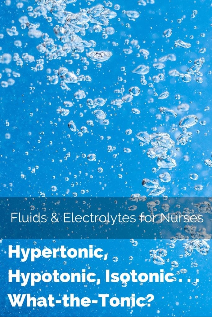 fluid and electrolytes for nurses