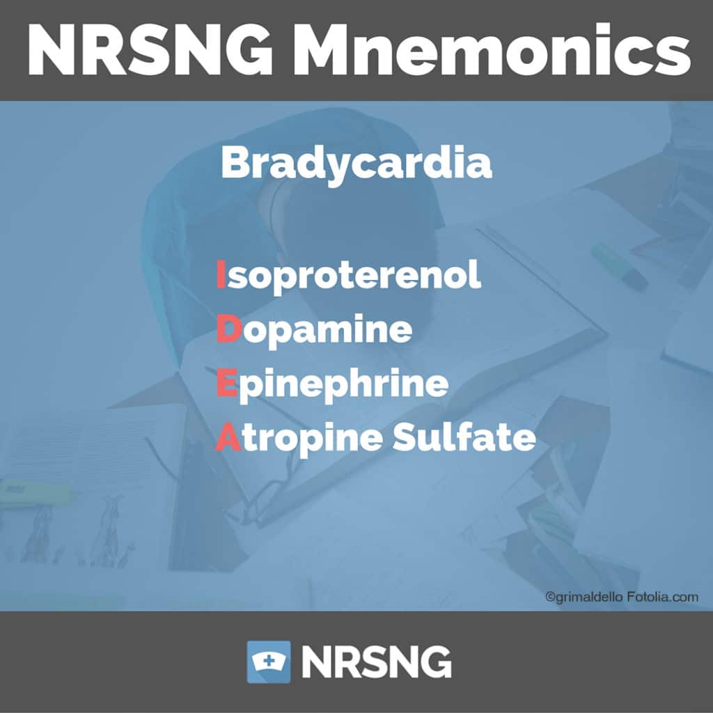 Bradycardia nursing mnemonics