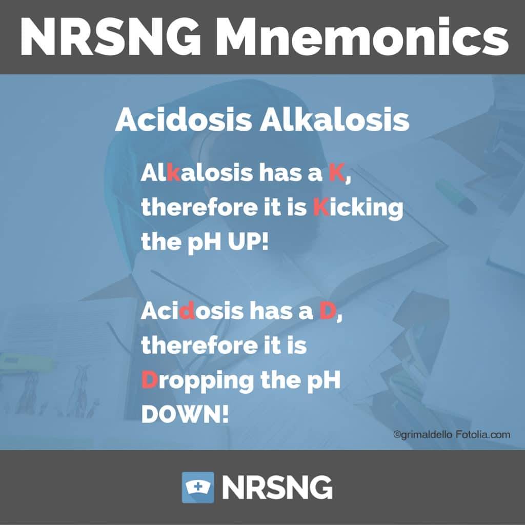 Acidosis Alkalosis mnemonics