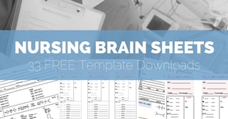 Nursing Brain Sheet Template