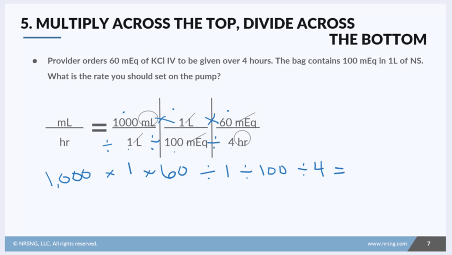 dimensional analysis med math 