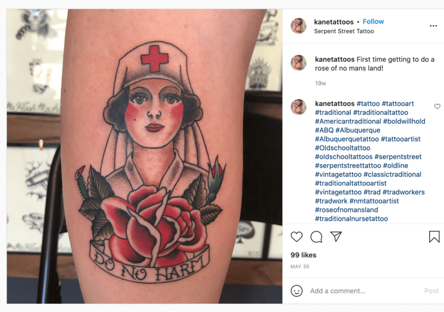 nurse arm tattoo