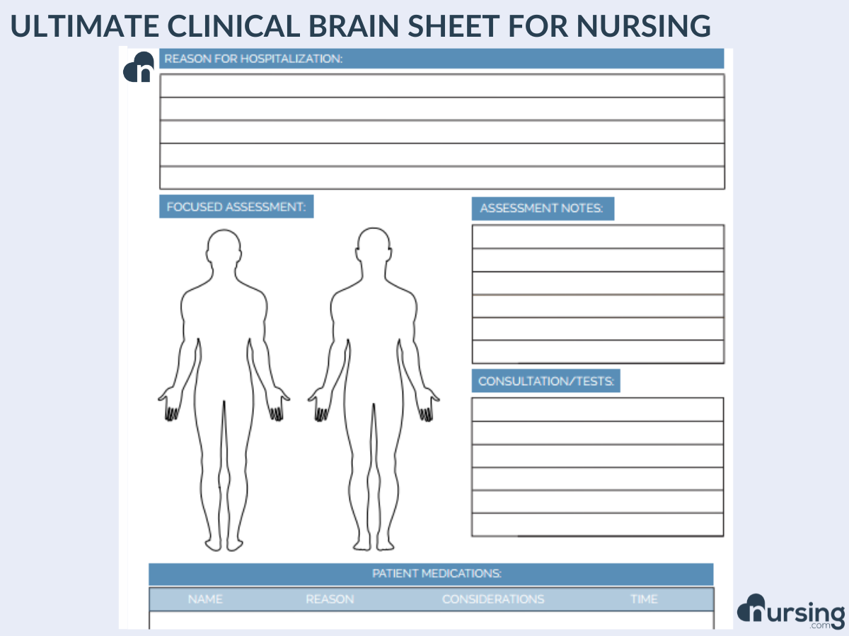 nursing student clinical sheet