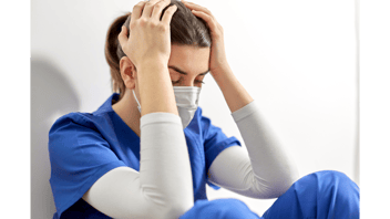 stressed out nurse over nursing prioritization and nursing abcs