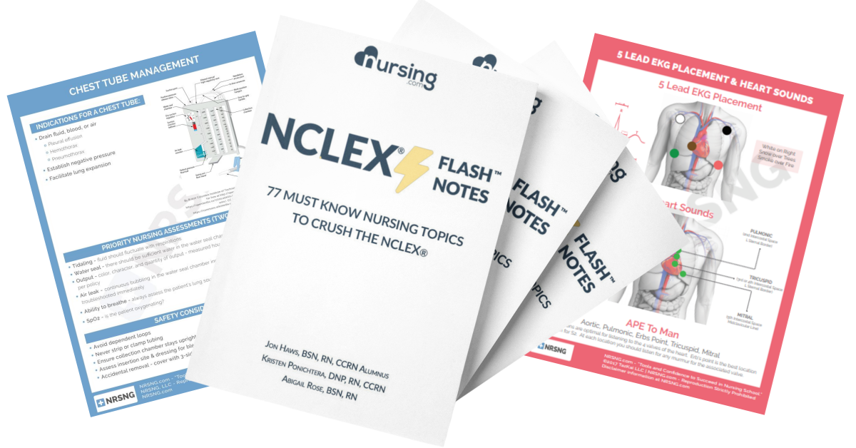 nclex flash notes cheatsheets